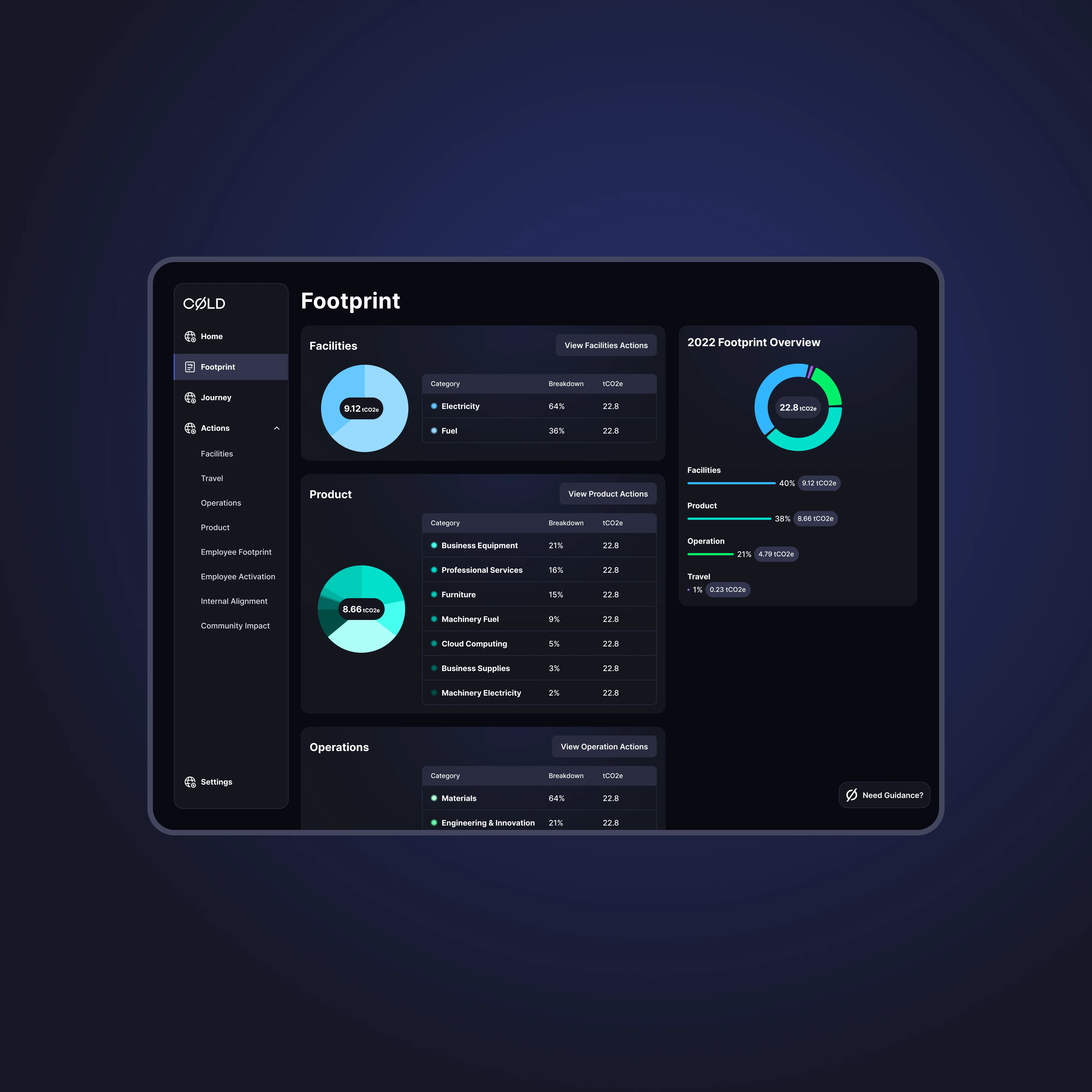 Cold Carbon Management App screenshot 3A