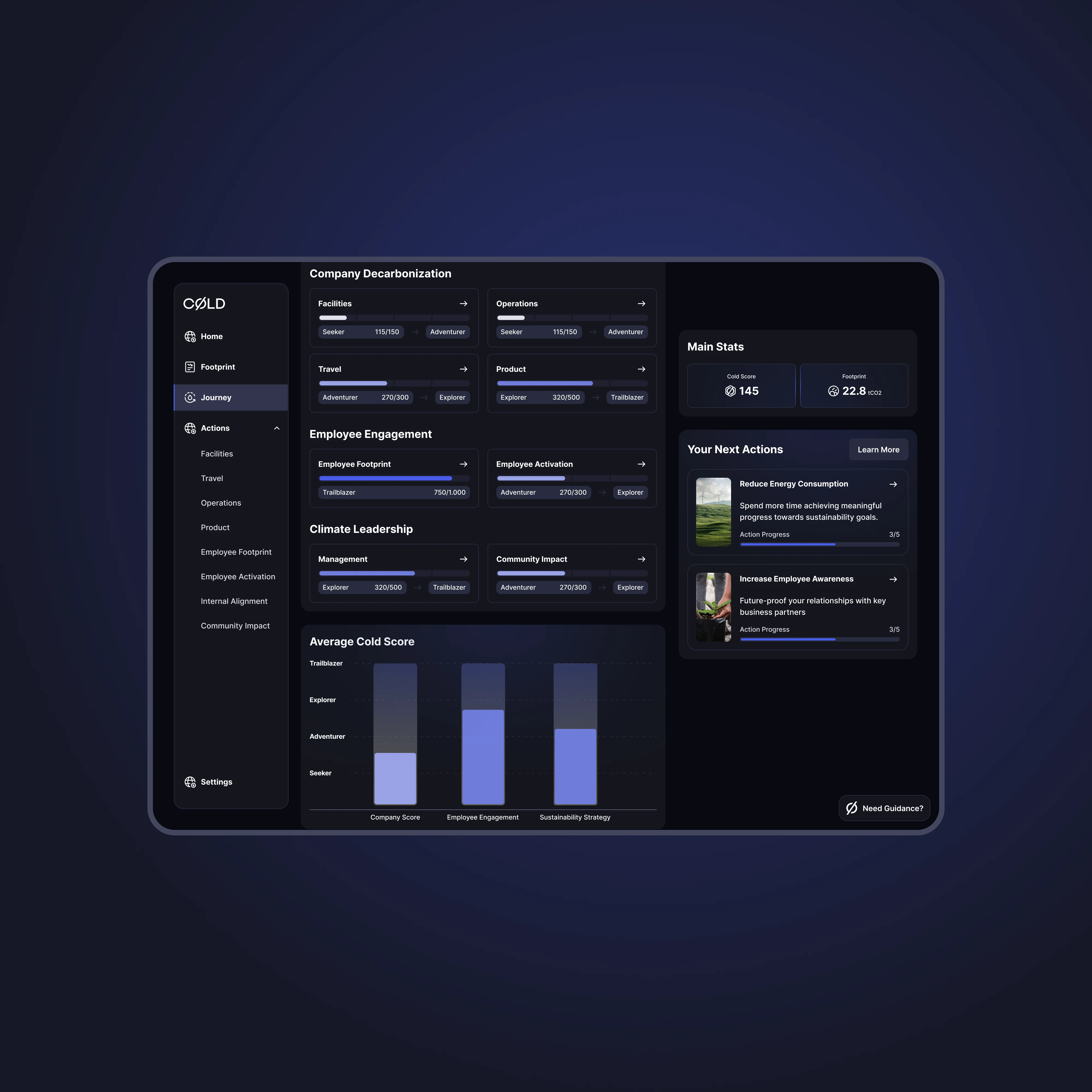 Cold Carbon Management App screenshot 3B